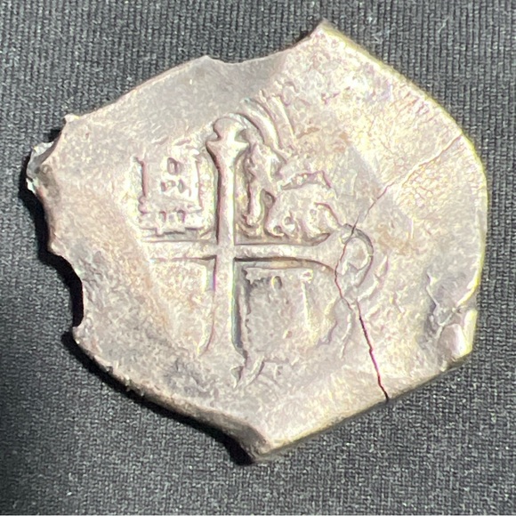 Spanish Colonial Silver Cob Coin 8 Reales Mexico Mo J Sunken Treasure 24.7g